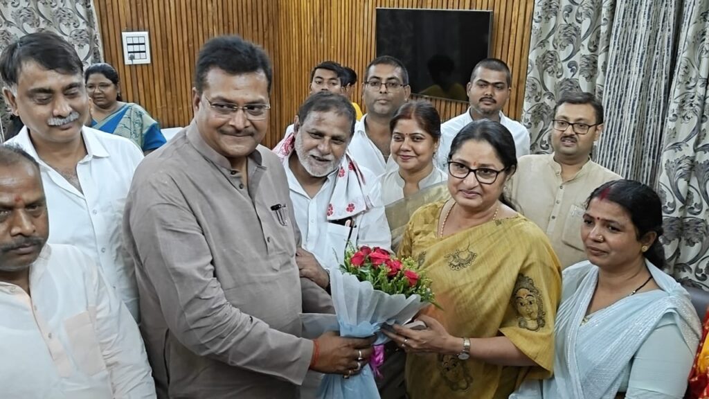 कैबिनेट मंत्री अन्नपूर्णा देवी का हजारीबाग में किया गया स्वागत