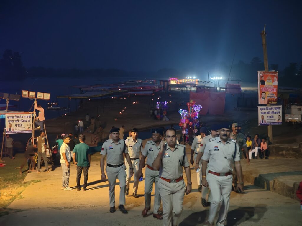 कन्हर नदी तट पर छठ महापर्व की रौनक, श्रद्धालुओं से गुलजार हुआ घाट