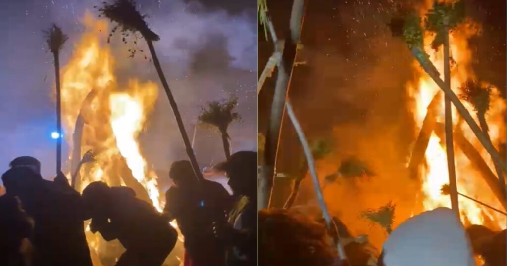 बलरामपुर जिले में शुभ मुहूर्त में हुआ होलिका दहन, आधी रात तक पुलिस रही अलर्ट