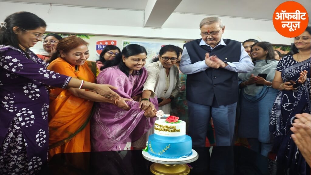 डॉ. साधना कपूर के जन्मदिन पर RKDF University में रक्तदान शिविर, गौसेवा और विश्वकर्मा पूजा