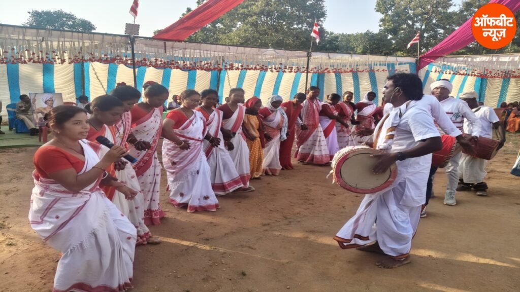 जामवंतपुर करमाटांड़ में गूंजे करमा के पारंपरिक गीत, मांदर की थाप पर जमकर थिरके आदिवासी; भाई-बहन के प्रेम और प्रकृति की पूजा का दिखा अनूठा संगम